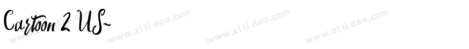 Cartoon 2 US字体转换